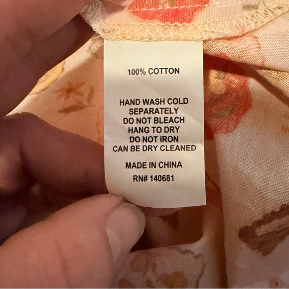 Vintage 50s Market Novelty Print Swing Dress Rockabilly Retro NWT Size L - Picture 8 of 10